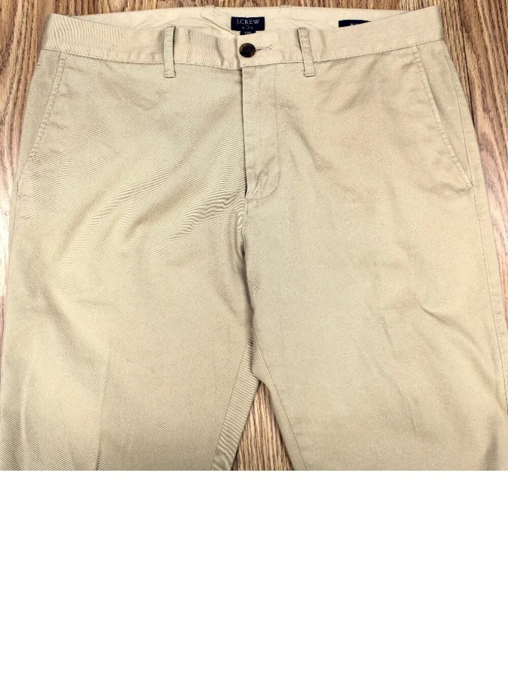 32x32 J.CREW SLIM FIT COTTON/SPANDEX PANTS KHAKI Sz 32W x 32L